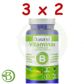 Pack 3x2 Vitamina B Complex 60 Cápsulas Drasanvi