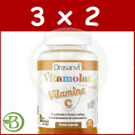 Pack 3x2 Vitamolas Vitamina C 60 Gominolas Drasanvi