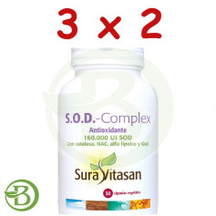 Pack 3x2 Sod Complex 30 Gélules Sura Vitasan