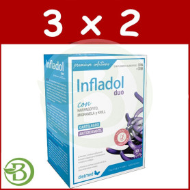 Pack 3x2 Infladol DUO Fórmula Día Fórmula Noche Dietmed