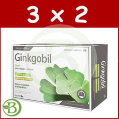 Pack 3x2 Ginkgobil Ginkgo Biloba 20 Ampoules 10Ml. Dietmed