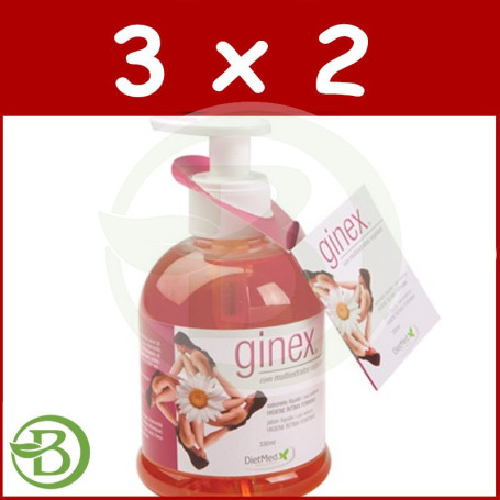 Pack 3x2 Ginex Jabón Líquido 330Ml. Dietmed