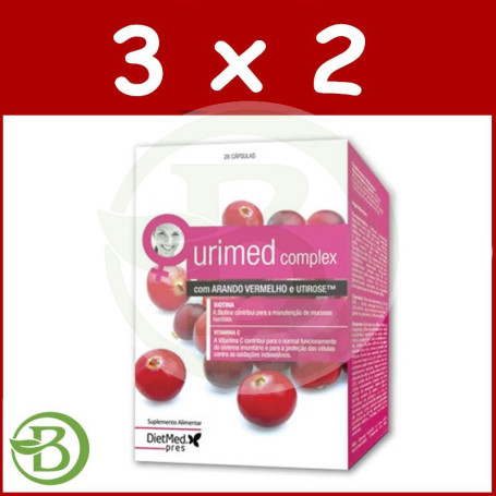 Pack 3x2 Urimed Complex 28 Cápsulas Dietmed