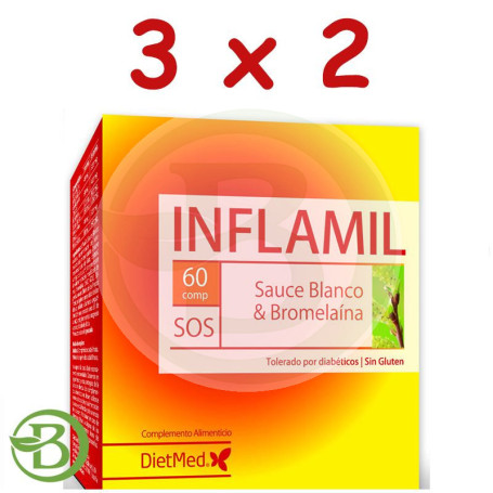 Pack 3x2 Inflamil 60 Comprimidos Dietmed