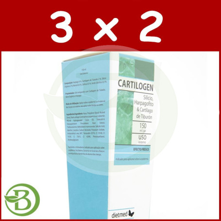 Pack 3x2 Cartilogen Gel 150Ml. Dietmed