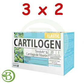 Pack 3x2 Cartilogen Elastic 20 Ampollas Dietmed
