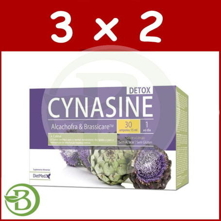 Pack 3x2 Cynasine Detox 30 Ampollas Dietmed