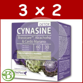 Pack 3x2 Cynasine Detox 60 Cápsulas Dietmed