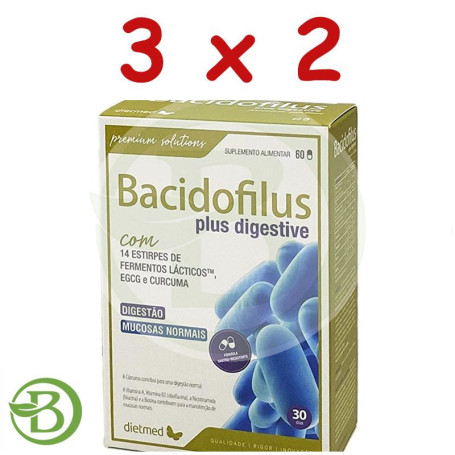 Pack 3x2 Bacidofilus 60 Cápsulas Dietmed