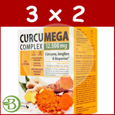 Pack 3x2 Complexe Curcumega 12 500 mg. 30 bâtonnets Dietmed