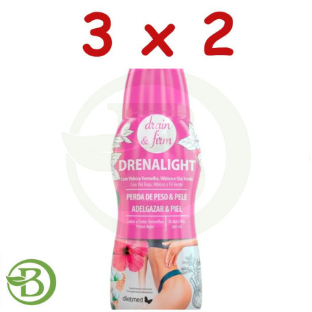 Pack 3x2 Drenalight Drain Firm 600Ml Dietmed