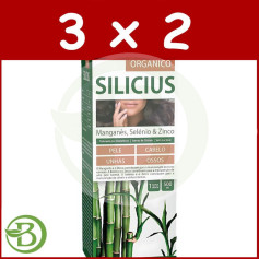 Pack 3x2 Silicius Solution Buvable Bio 500 ml Dietmed