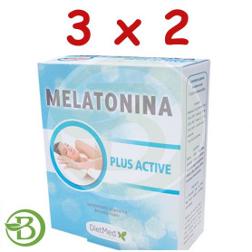 Pack 3x2 Melatonina Plus Active 60 Comprimidos Dietmed