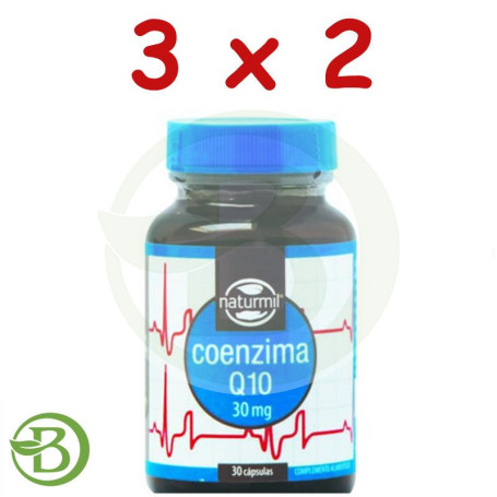 Pack 3x2 Coenzima Q10 30Mg. 30 Cápsulas Naturmil