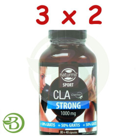 Pack 3x2 Cla Strong 1000Mg. 80 + 40 Cápsulas Naturmil Sport