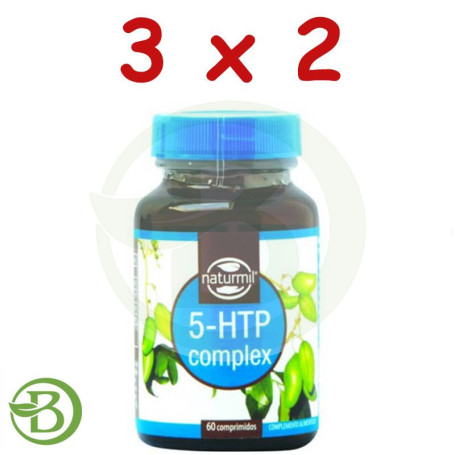 Pack 3x2 5-HTP Complex 60 Comprimidos Naturmil