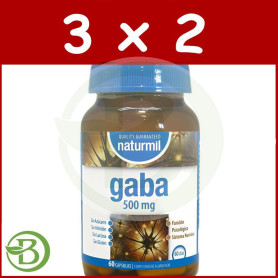 Pack 3x2 Gaba 500Mg. Con Biotina Naturmil