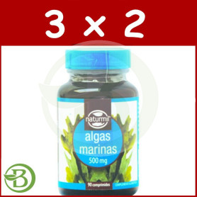 Pack 3x2 Algas Marinas 500Mg. 90 Comprimidos Naturmil