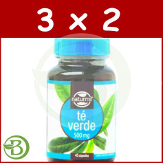 Pack 3x2 Té Verde 500Mg. 45 Cápsulas Naturmil