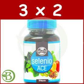 Pack 3x2 Selenio Ace 30 Cápsulas Naturmil