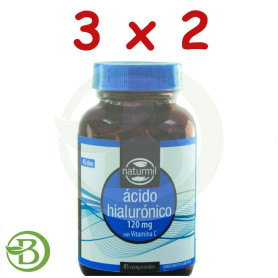 Pack 3x2 Ácido Hialurónico 120Mg. 45 Ccomprimidos Naturmil
