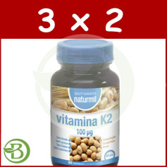 Pack 3x2 Vitamina K2 100Mg. 60 Comprimidos Naturmil