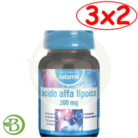 Pack 3x2 Acido Alfa Lipoico 200Mg 60 Comprimidos Naturmil