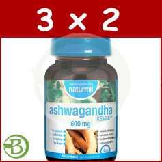 Pack 3x2 Ashwagandha 600 mg 30 comprimés Naturmil