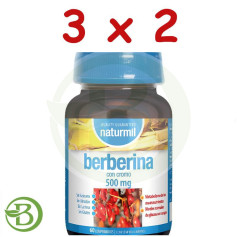 Pack 3x2 Berbérine 500 mg 60 comprimés Naturmil