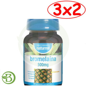 Pack 3x2 Bromelaina 500Mg 45 Comprimidos Naturmil