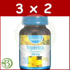 Pack 3x2 Hipérico 300Mg 90 Cápsulas Naturmil
