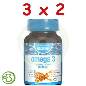 Pack 3x2 Omega 3 18/12 1000Mg 90 Perlas Naturmil