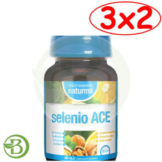 Pack 3x2 Sélénium Ace 60 Perles Naturmil