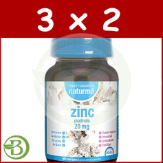 Pack 3x2 Zinc Picolinato 20Mg 60 Comprimidos Naturmil