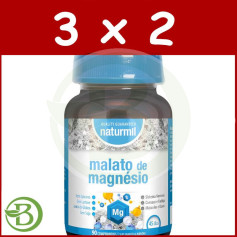 Pack 3x2 Malate de Magnésium 90 Comprimés Naturmil