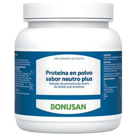 Poudre de protéines complexe saveur neutre 500 g Bonusan