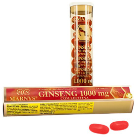 Ginseng avec lécithine 1000 mg, 30 capsules Marnys