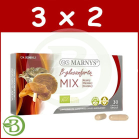 Pack 3x2 Mix Shitake, Reishi y Maitake 30 Cápsulas Vegetales Marnys