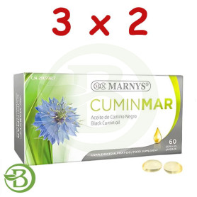 Pack 3x2 Cuminmar (Aceite De Comino Negro) 60 Cápsulas Marnys