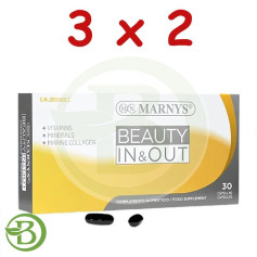 Pack 3x2 Beauté In &amp; Out 30 Capsules Marnys