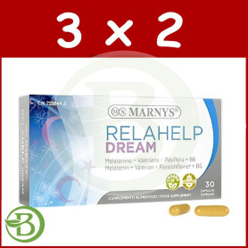 Pack 3x2 Relahelp Dream 30 Cápsulas Marnys