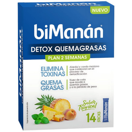 Brûleur de graisse détox 14 bâtonnets Bimanán