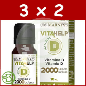 Pack 3x2 Vitahelp D Líquida 2000Ui 10Ml Marnys