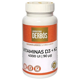 Vitamines D3 + K2 4000 UI 120 comprimés Derbós