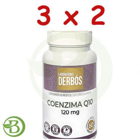 Pack 3x2 Coenzima Q10 120Mg 60 Cápsulas Vegetales Derbós