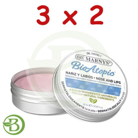 Pack 3x2 Bioatopic Bálsamo Nariz y Labios 15Ml Marnys