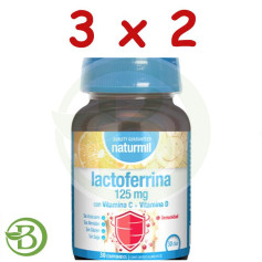 Pack 3x2 Lactoferrine 125 mg 30 comprimés Naturmil