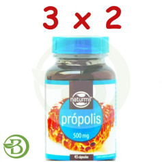 Pack 3x2 Própolis 500Mg. 45 Cápsulas Naturmil