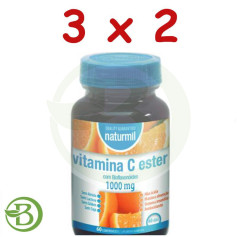 Pack 3x2 Vitamine C Ester C 1,000Mg. 60 comprimés Naturmil