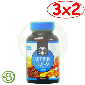 Pack 3x2 Omega 3, 6 y 9 60 Perlas Naturmil